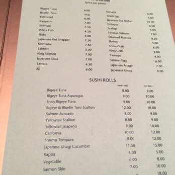 nobu new york menu.
